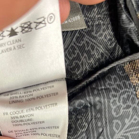 Men's Brown Plaid Oak Hill Sport Coat Blazer Size 4XL 58R/60R excellent - Picture 4 of 12